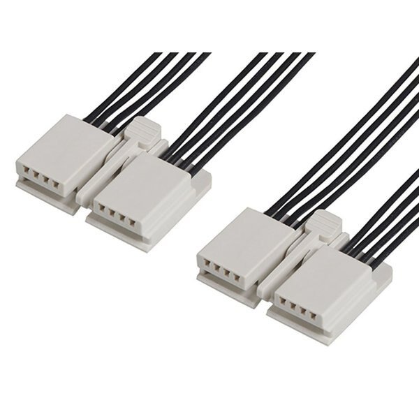 Rectangular Cable Assemblies Edge Lock R-R 8Ckt 100Mm Sn, Molex, Mfr#: 2163301081